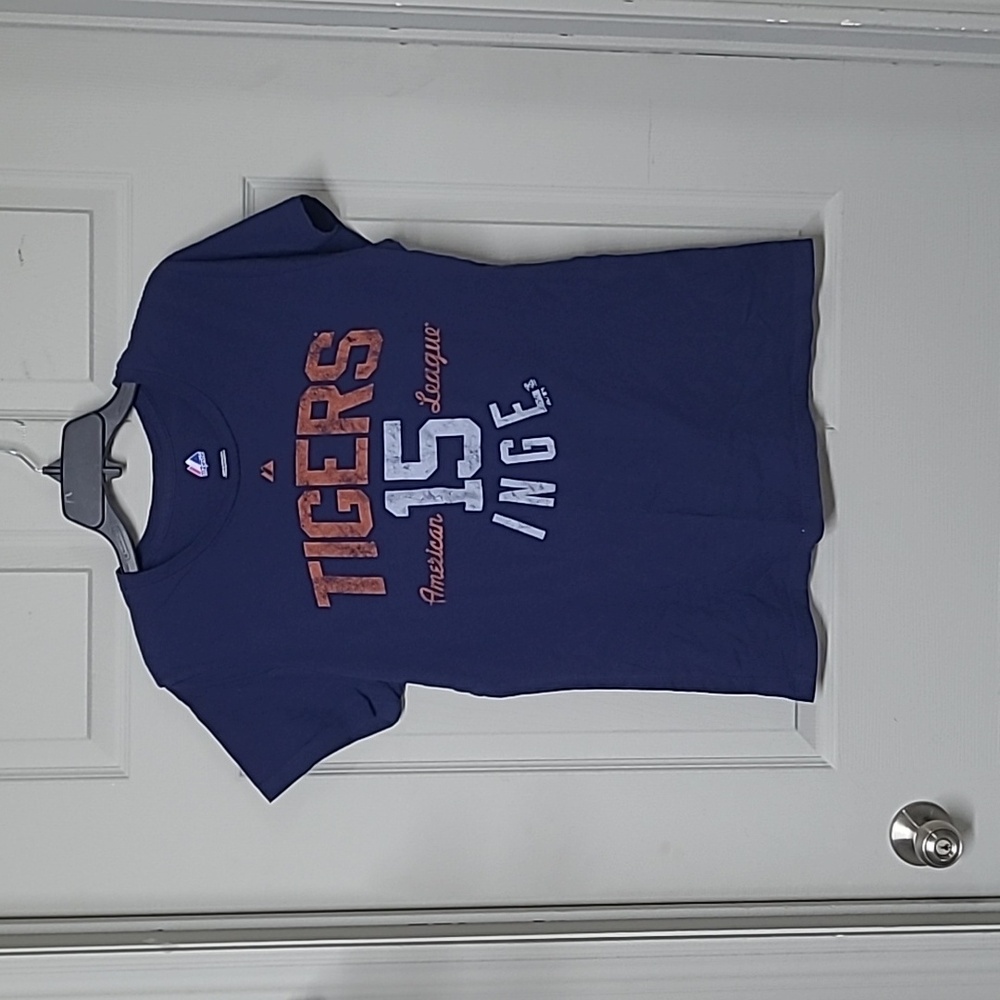 Majestic Detroit Tigers INGE 15 Navy Blue/Orange Women's T-shirt XL